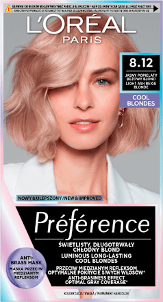 Farba do włosów 8.12 ALASKA L'ORÉAL PARiS PRÉFÉRENCE