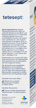 Hustensaft Pflanzlicher Reizhusten Stiller  tetesept