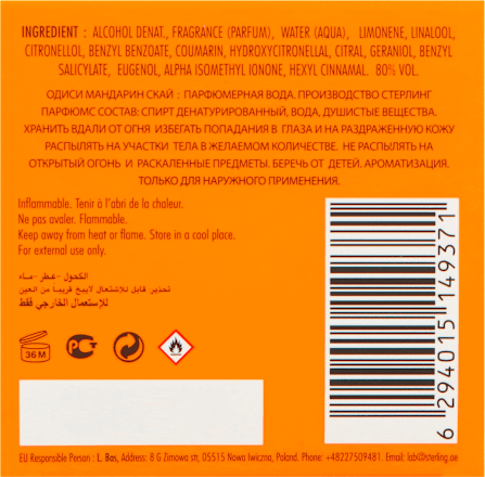 pánská EdP Odyssey Mandarin Sky ARMAF