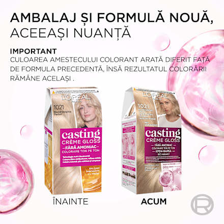 Vopsea păr 1021 blond deschis L'ORÉAL PARiS CASTING Crème Gloss