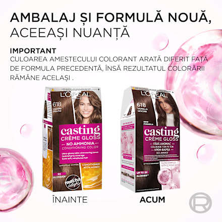 Vopsea păr 618 vanilla mocha L'ORÉAL PARiS CASTING Crème Gloss