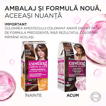 Vopsea păr 603 ciocolată cu vanilie L'ORÉAL PARiS CASTING Crème Gloss