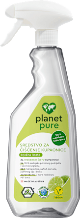 Sredstvo za čišćenje kupaonice planet pure