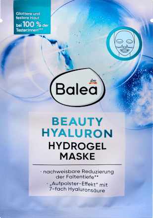 pleťová hydrogelová maska Beauty Hyaluron Balea