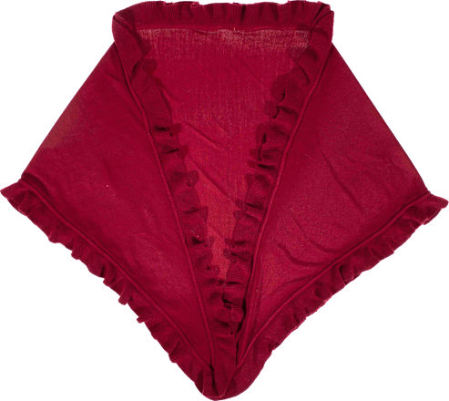 Pončo s detaljima - Wine Red PURSET