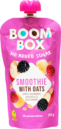 Smoothie sa zobi - jabuka, banana, malina i kupina BOOM BOX