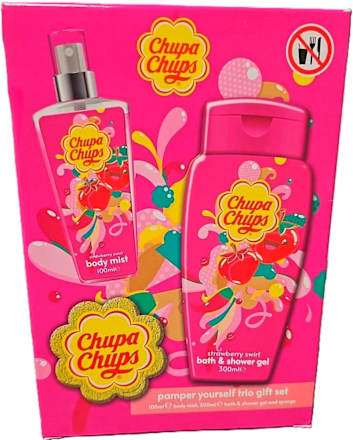 Set de baie cadou cu aromă de căpșuni  Chupa Chups