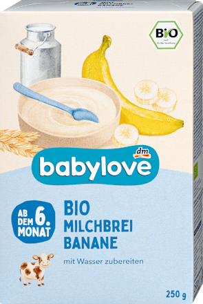 Milchbrei Banane ab dem 6. Monat babylove