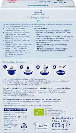 Abendbrei Milch Grieß ab 6. Monat babylove