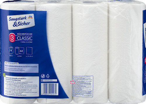 Carta da cucina Classic 3 veli Saugstark&Sicher