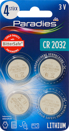 Litijumske baterije 4kom  CR 2032, 3 V Paradies