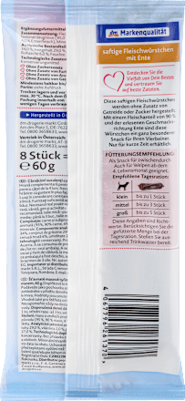 Dopunska hrana za pse Winter Momente – kobasice s pačetinom DEIN BESTES