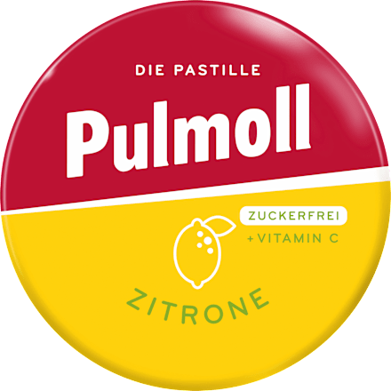 Pastillen, Mini Zitrone mit Vitamin C, zuckerfrei, Reisegröße Pulmoll