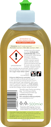 Deterdžent za ručno pranje posuđa – Crvena naranča i ružmarin planet pure