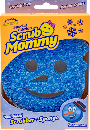 Abrazívna hubka Scrub Mommy Snowman Scrub Daddy