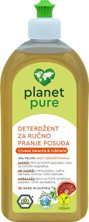 Deterdžent za ručno pranje posuđa – Crvena naranča i ružmarin planet pure