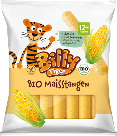Kindersnack Maisstangen ab 1 Jahr Billy Tiger