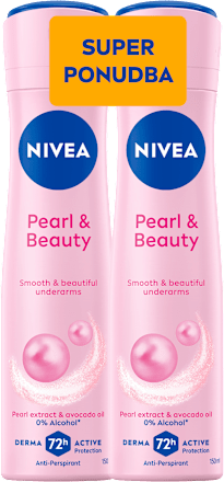 Deodorant v spreju Pearl & Beauty – super ponudba, 2 × 150 ml NIVEA