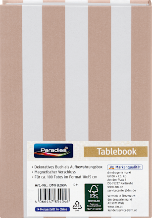Tablebook 10x15 C'est la vie Paradies