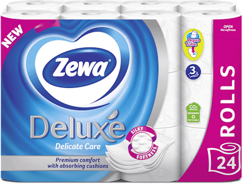 Deluxe toaletni papir, 3-slojni, 150 listića Delicate Care Zewa