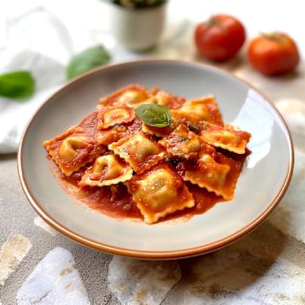 Nudeln, Ravioli mit Gemüsefüllung dmBio