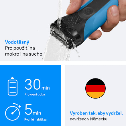 elektrický holicí strojek Wet&Dry Series 3 Braun