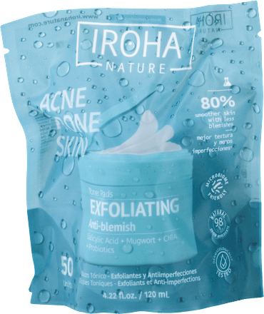 Exfoliačné pleťové tampóny Acne Prone Skin  IROHA nature