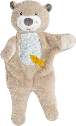 Handpuppe Otter, beige fehn