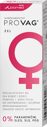 Żel do higieny intymnej dla kobiet i dzieci powyżej 1. roku życia provag