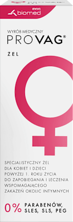 Żel do higieny intymnej dla kobiet i dzieci powyżej 1. roku życia provag