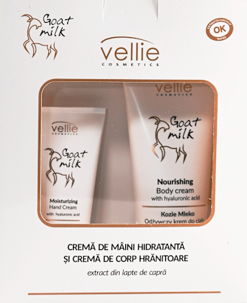 Set cremă de mâini + cremă de corp  Vellie