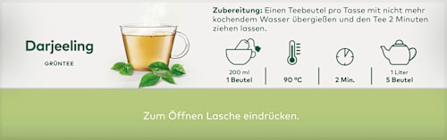 Grüner Tee Darjeeling Ambootia demeter LEBENSBAUM