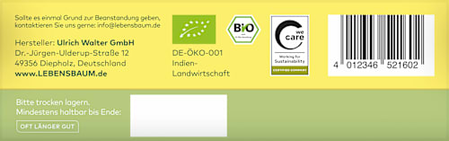 Grüner Tee Darjeeling Ambootia demeter LEBENSBAUM