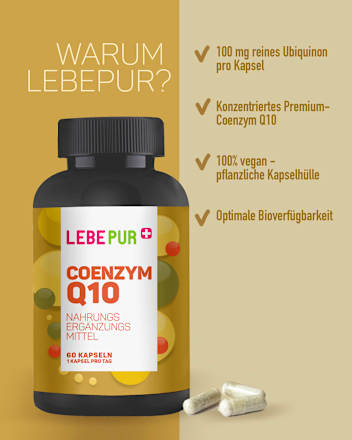 Coenzym Q10 Kapseln Lebepur