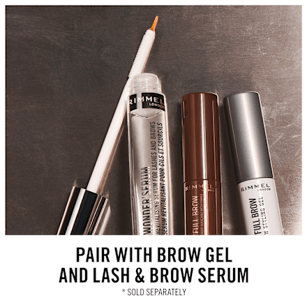 Maskara do brwi WONDERFULL  002 Medium RIMMEL LONDON