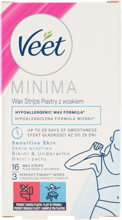 MINIMA voskové pásky bikiny a podpaží Veet