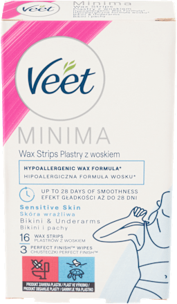 MINIMA voskové pásky bikiny a podpaží Veet