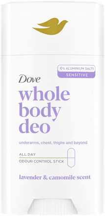 Dámsky tuhý dezodorant Whole Body Deo – Lavender & Camomile Dove