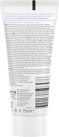 Krémový dezodorant Whole Body Deo - Lavender & Chamomile Dove