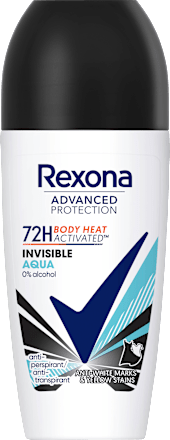 Antiperspirant roll-on Advanced Protection Invisible Aqua  Rexona
