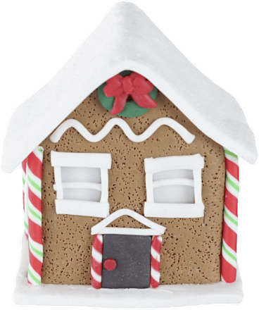 Božićna dekoracija za bor – kućica ZOVAK