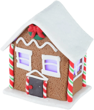 Božićna dekoracija za bor – kućica ZOVAK