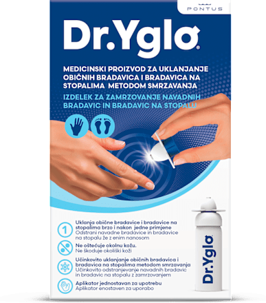 Freeze plin za zamrzovanje navadnih bradavic in bradavic na stopalih Dr.Yglo
