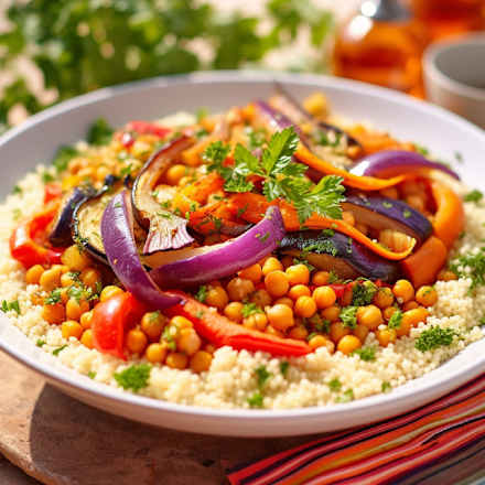 Couscous, Kichererbsen & Rote Linsen dmBio