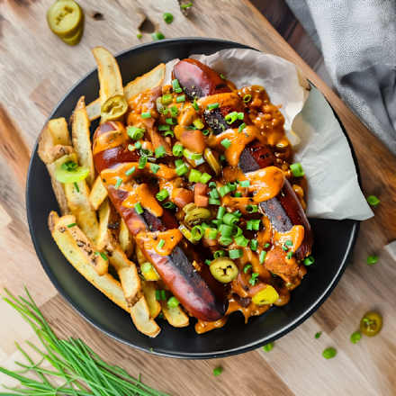 Wegańska przekąska grillowa à la chorizo z seitanu dmBio