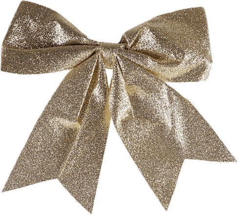 Ukras za bor – zlatna mašna ZOVAK