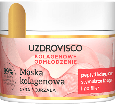 Maska kolagenowa do twarzy Kolagenowe Odmłodzenie, cera dojrzała UZDROVISCO