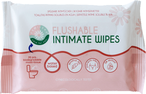 Servețele intime biodegradabile  FEMI.EKO