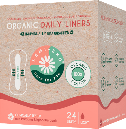 Absorbante zilnice din bumbac organic FEMI.EKO