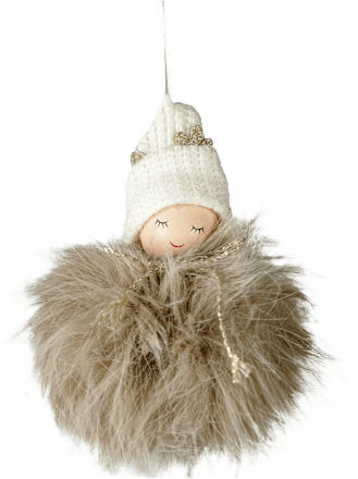 Ukras za bor – krznena kuglica anđeo ZOVAK